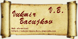 Vukmir Bačujkov vizit kartica
